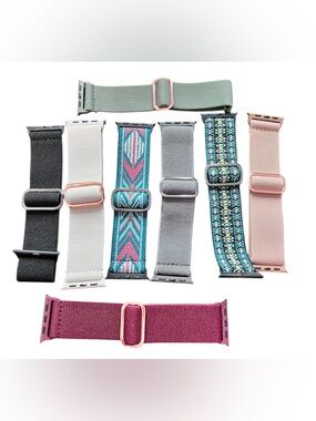 Assorted Replacement Watch Bands for Apple Watch - Multi Color Set of 8